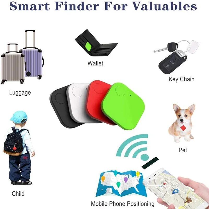 Mini Tracking Device Tracking Anti-theft Alarm Finder Pet Key Finder Location Smart Bluetooth  Wireless Car Pet Vehicle Lost