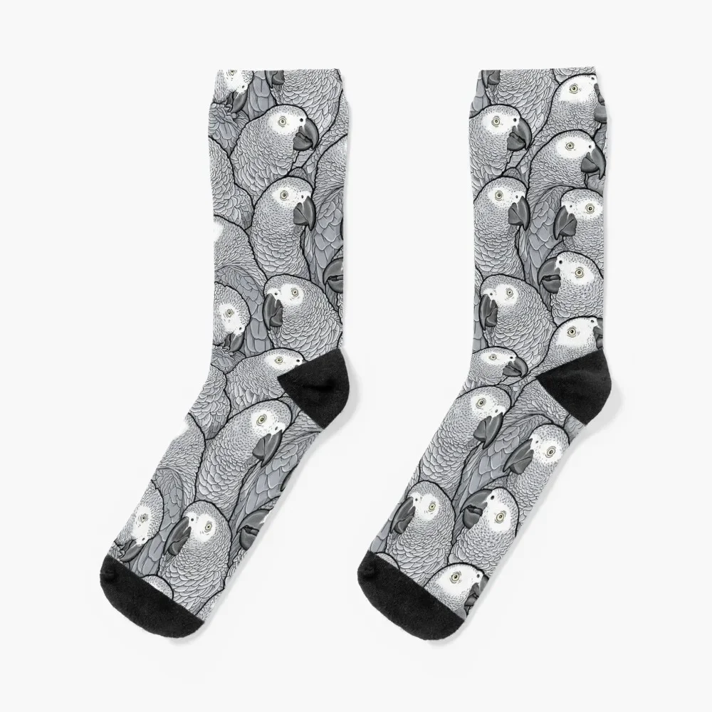 

African Grey Parrots Socks custom sports Run professional running Socks For Man Women's