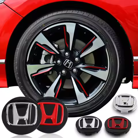 56/58/60/59mm for Honda Type R S VTEC Crv DOHC Modulo Vezel Legend Si RR Insight Car Wheel Center Hub Caps Auto Accessories
