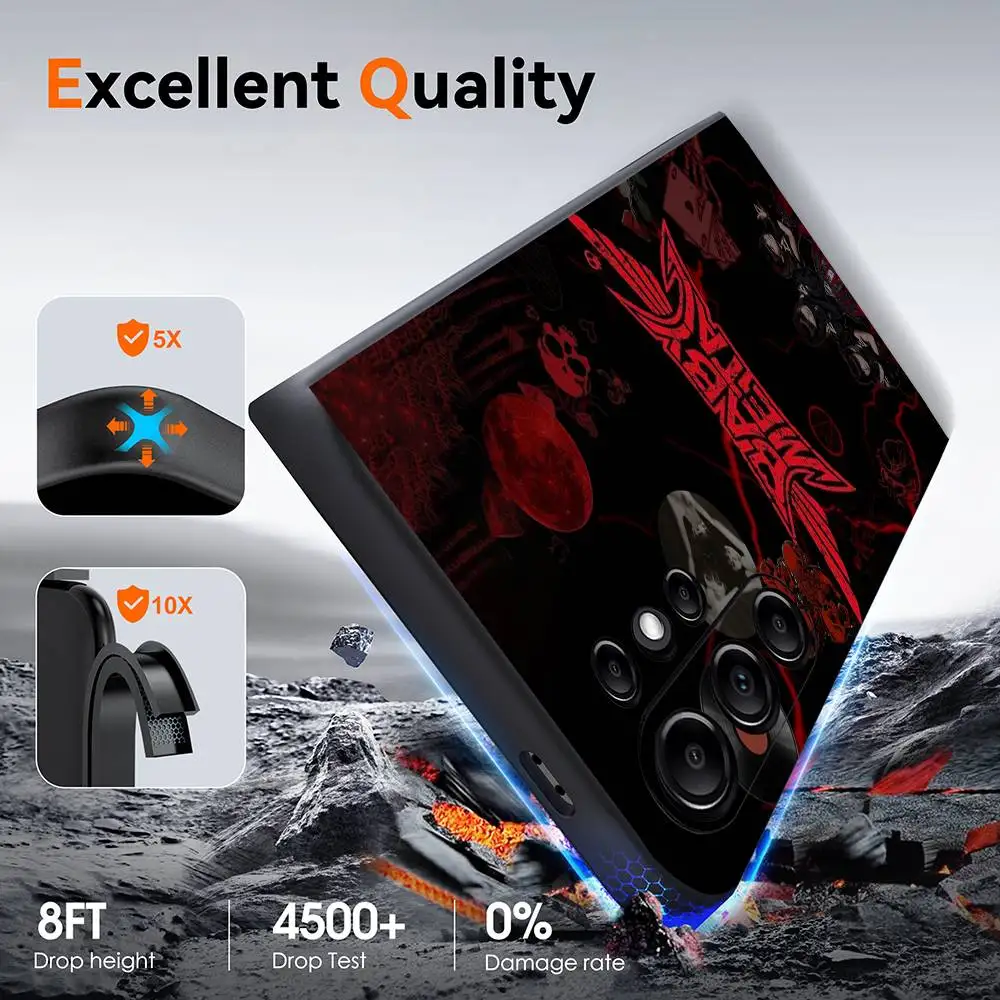 حافظة هاتف معدنية ثقيلة B-BABYMETAL لهاتف سامسونج جالاكسي S25 S24 S22 S23 Ultra S21 S20 Plus 5G حافظة حماية من السيليكون Funda