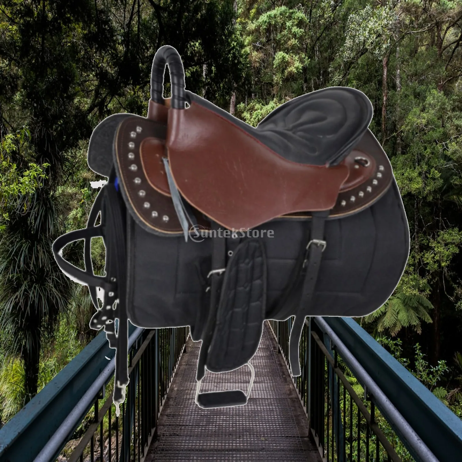 Horse Saddle Set Easy to Install Practical Protection Anti Slip Cushion Pad