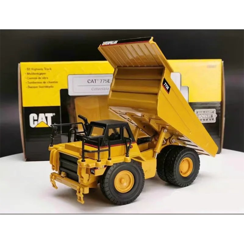 Diecast 1/64 Scale Cat CAT775E Mining Engineering Dump Truck Alloy Truck Model Simulation Static Display Collection Gift