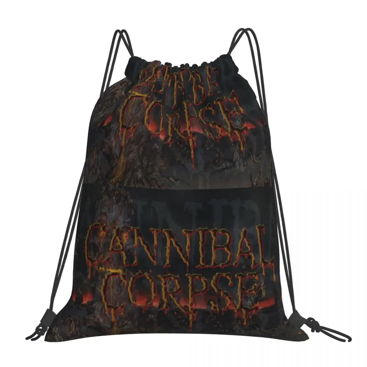 Cannibal Corpse Metal Skateboard Backpacks Casual Portable Drawstring Bags Sundries Bag Book Bags For Man Woman Students