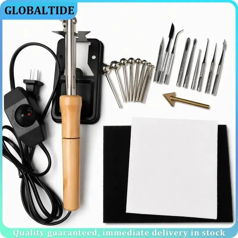 DIY Fabric Flowers Ironing Tool Set 8-18 Heated Heads Soldering Iron 220V 110V Craft Tool for Artificial Flower Making