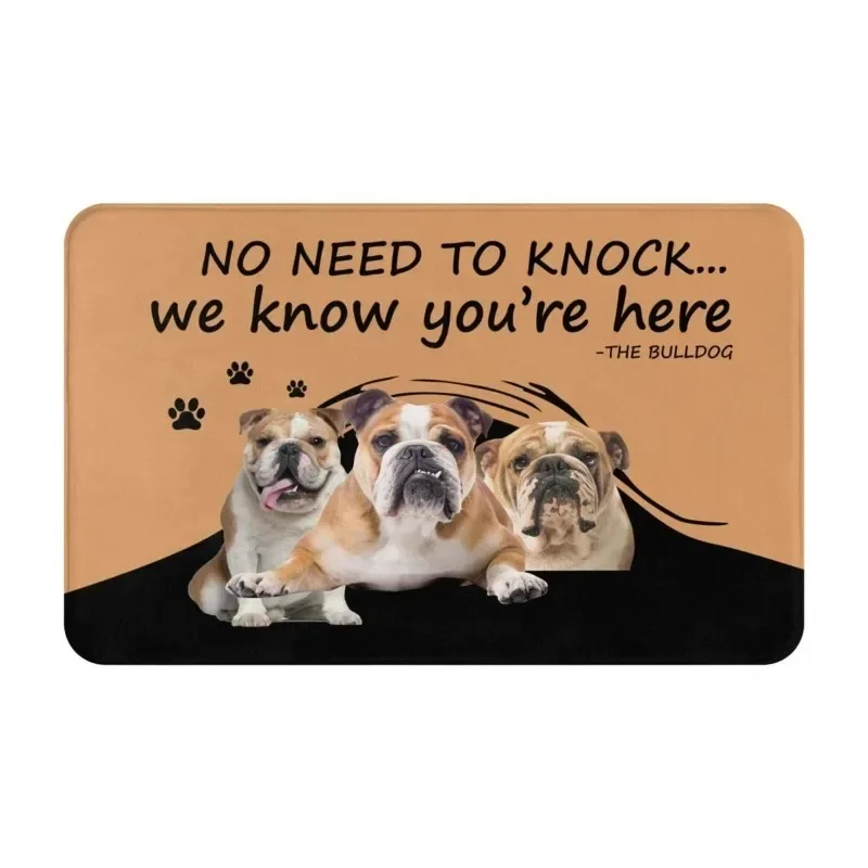 Hot-selling Flannel Doormat Boxer Boxer Floor Mat 3D Printed Animal Dog Carpet Home Decoration 40x60cm