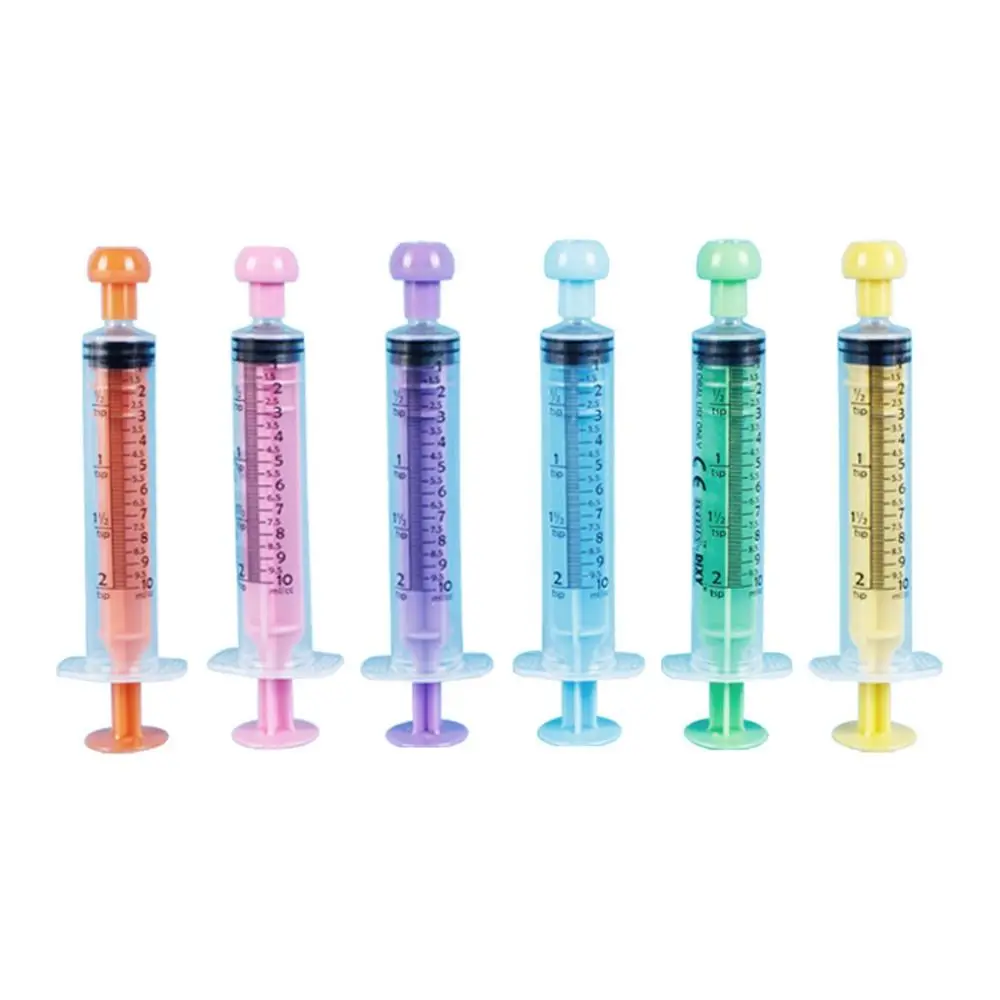 1Pcs 5ml 10ml Pet Animals Feeding Large Syringe Feeder Syringe Rubber Stopper Disposable Pump Measuring with Scale