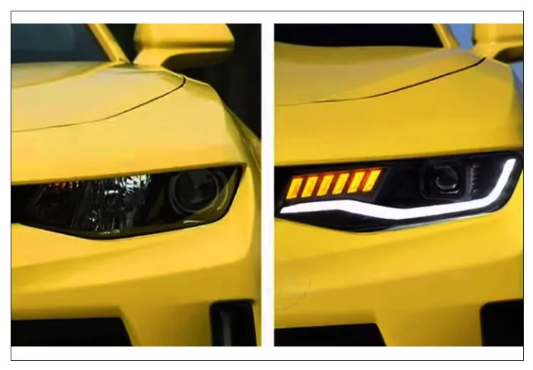 2016-2019 Modified Lens Daytime Running Lights Turn Signal Car Parts Plug And Play LED Headlights For Chevrolet Camaro