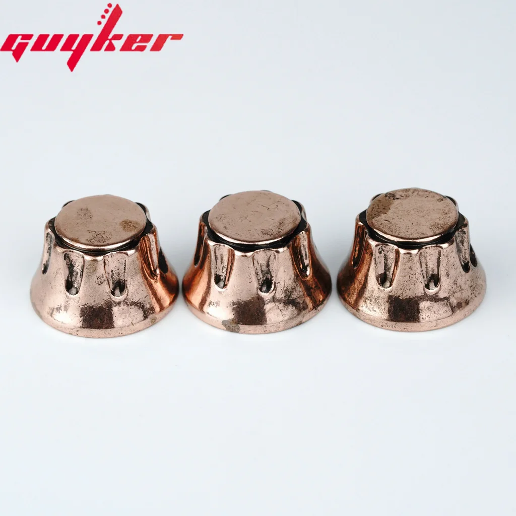 3PCS GUYKER Electric Guitar Bass Control Knobs Butterfly Style