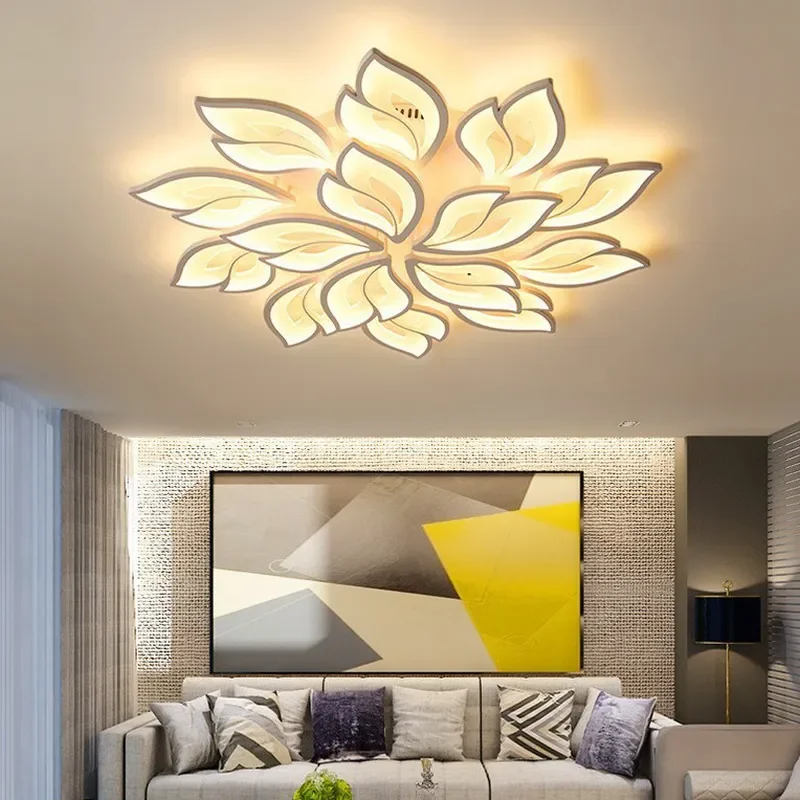 Modern LED Ceiling Light Three Color Dimming Simple Advanced Design for Living Room Bedroom Hall Home Improvement Zhongshan