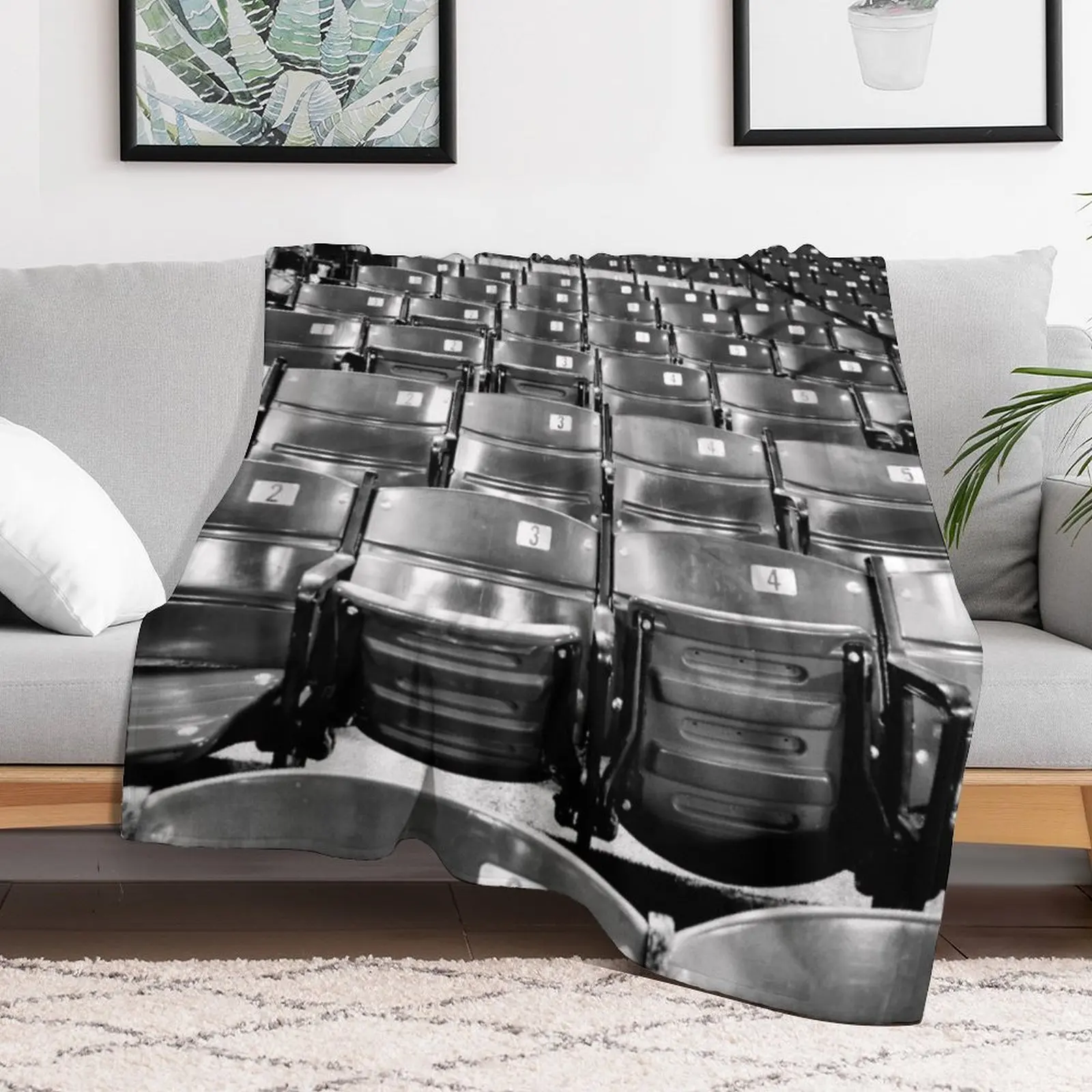 Fenway Park Seats - Boston, Massachusetts Throw Blanket Ultra Soft Flannel Fleece Blanket for All Seasons