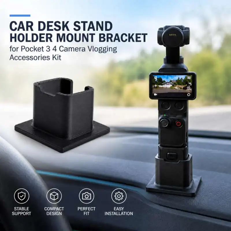 Car Desk Stand Holder Mount Bracket for Pocket 3 4 Camera Vlogging Accessories Kit