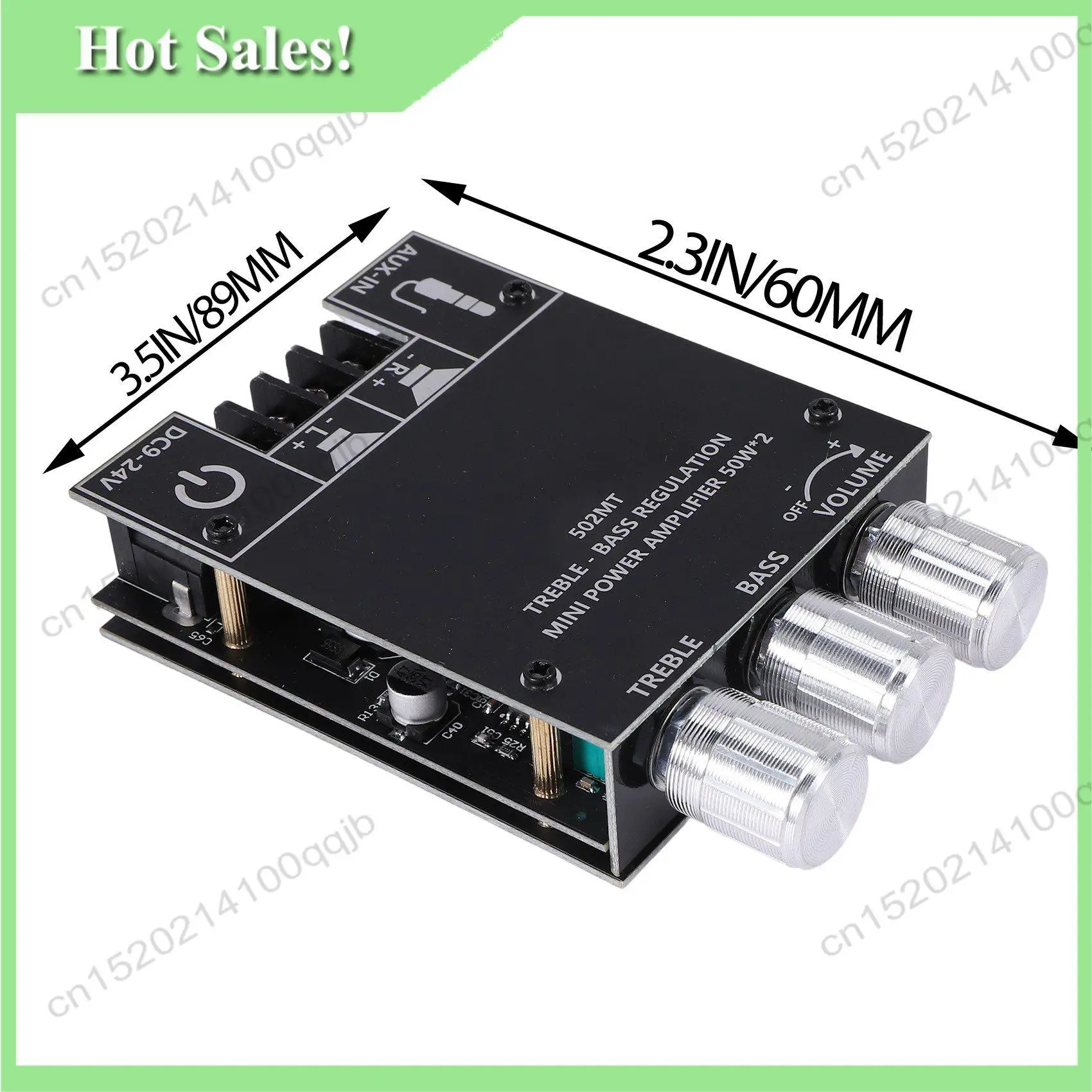 

-FDDT ZK-502MT Bluetooth 5.0 Subwoofer Amplifier Board 2.0 Channel High Power Audio Stereo Amplifier Board 2X50W Bass AMP