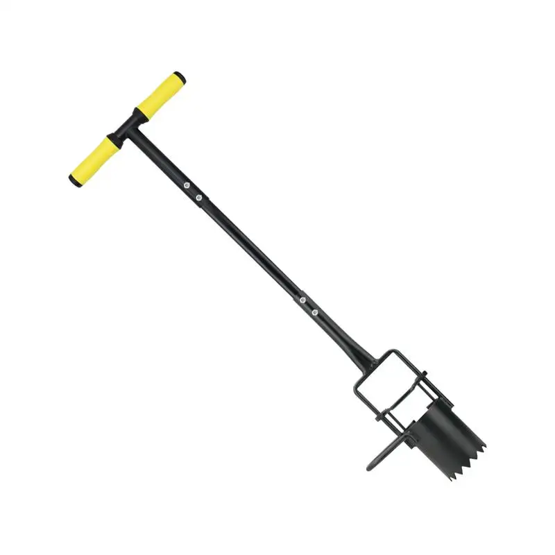 

Garden Bulb Planter Tool Long Handle Garden Transplanter Tool Portable Precision Multi-Purpose Steel Ergonomic Digger For Soil
