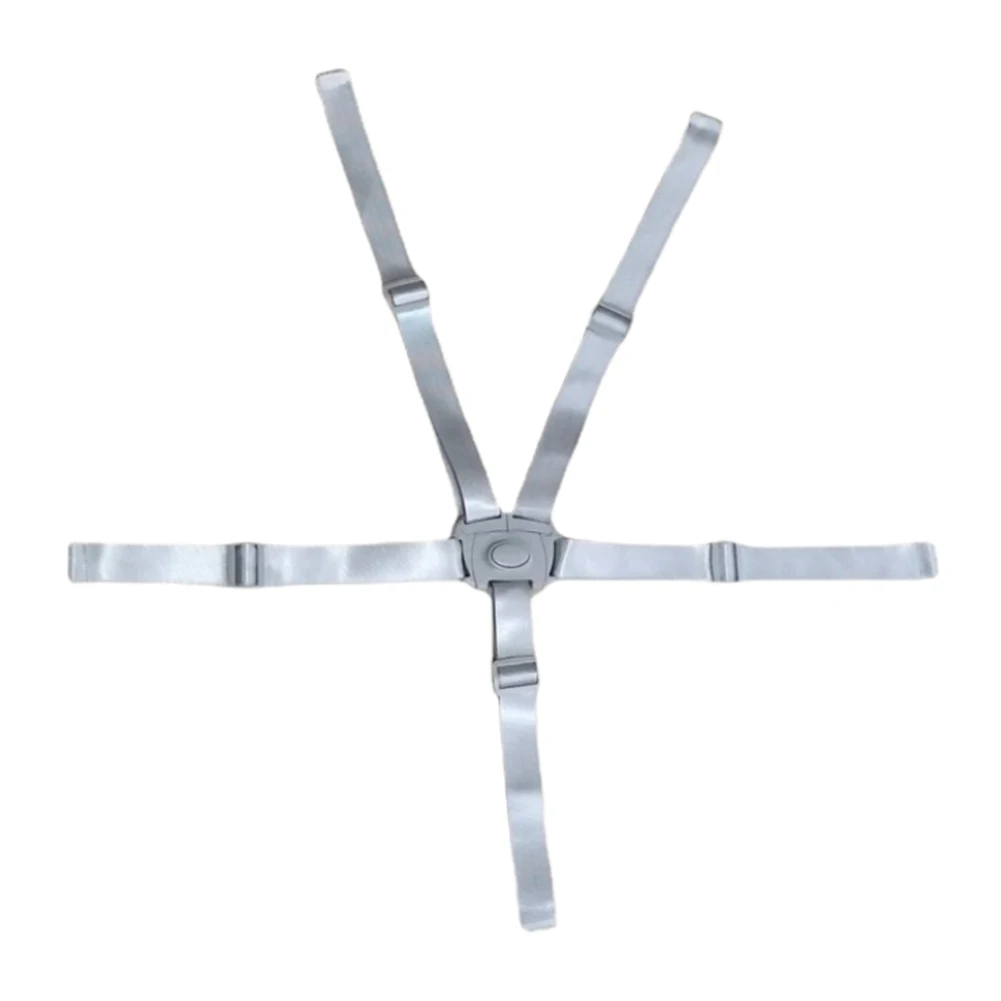 어린이 식탁 의자 안전 벨트 5점식 아기 안전 스트랩 벨트 조절 가능한 하이체어 스트랩 어린이 좌석용 하이체어