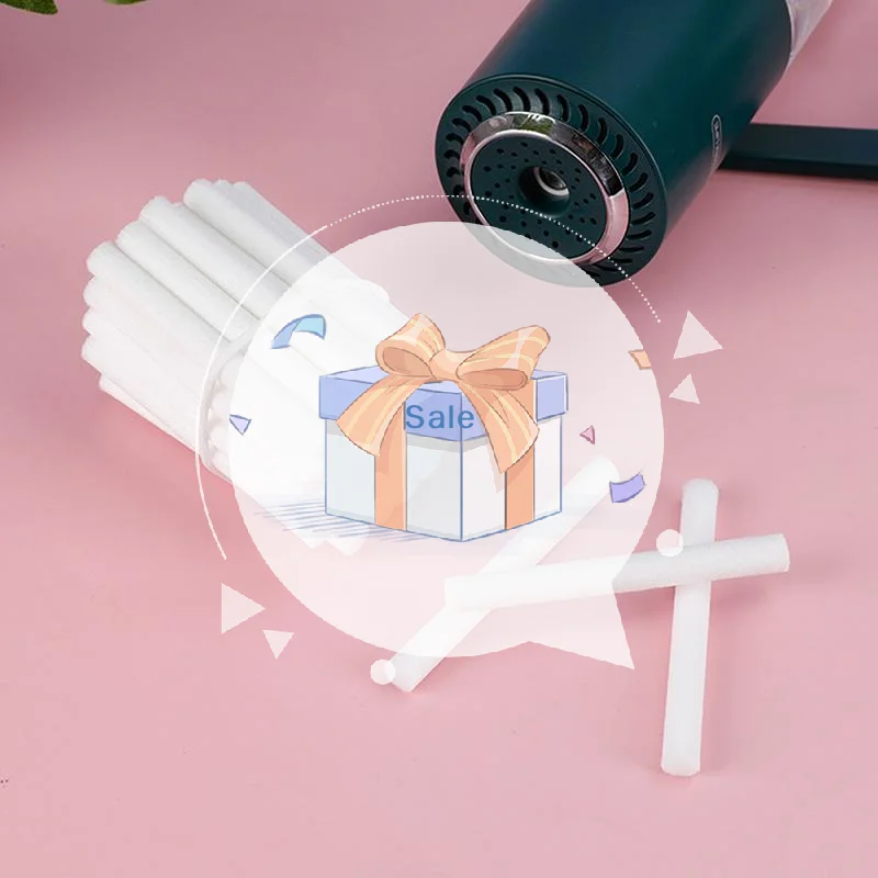 Auto Vent Air Freshener Cotton Core Refills 50/100Pcs Non-Fragrance Sticks for Car Outlet Aroma Diffuser