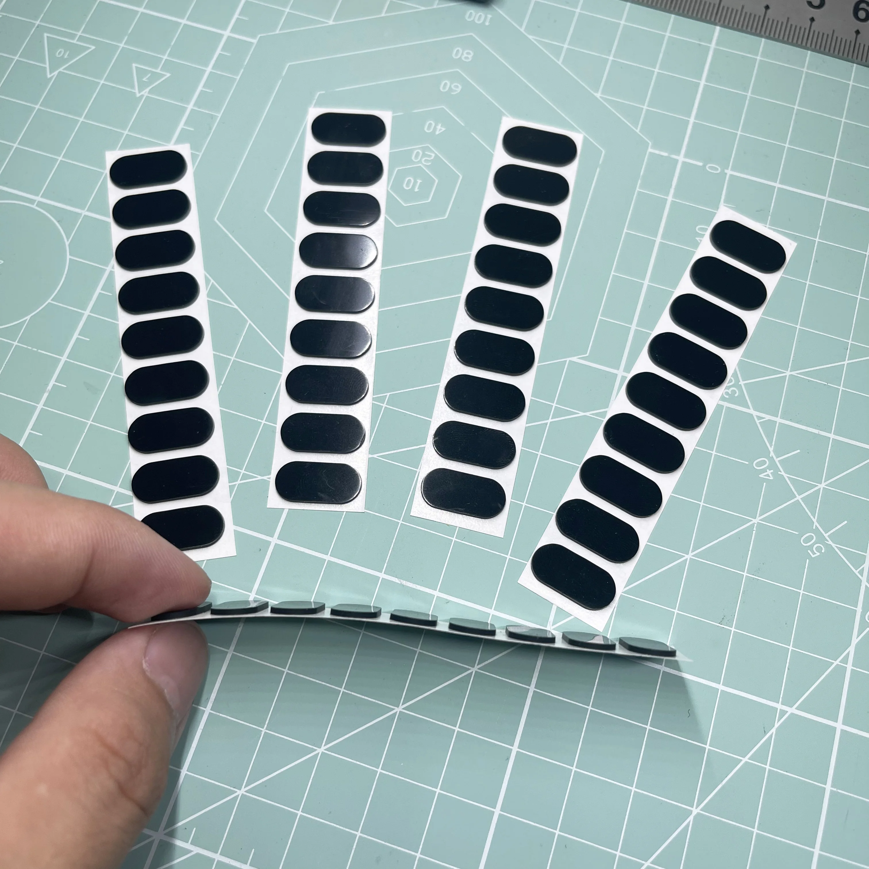 15X7mm black plus dipped silicone pad sticker laptop non-slip base pad audio fan small home appliance silicone foot pad