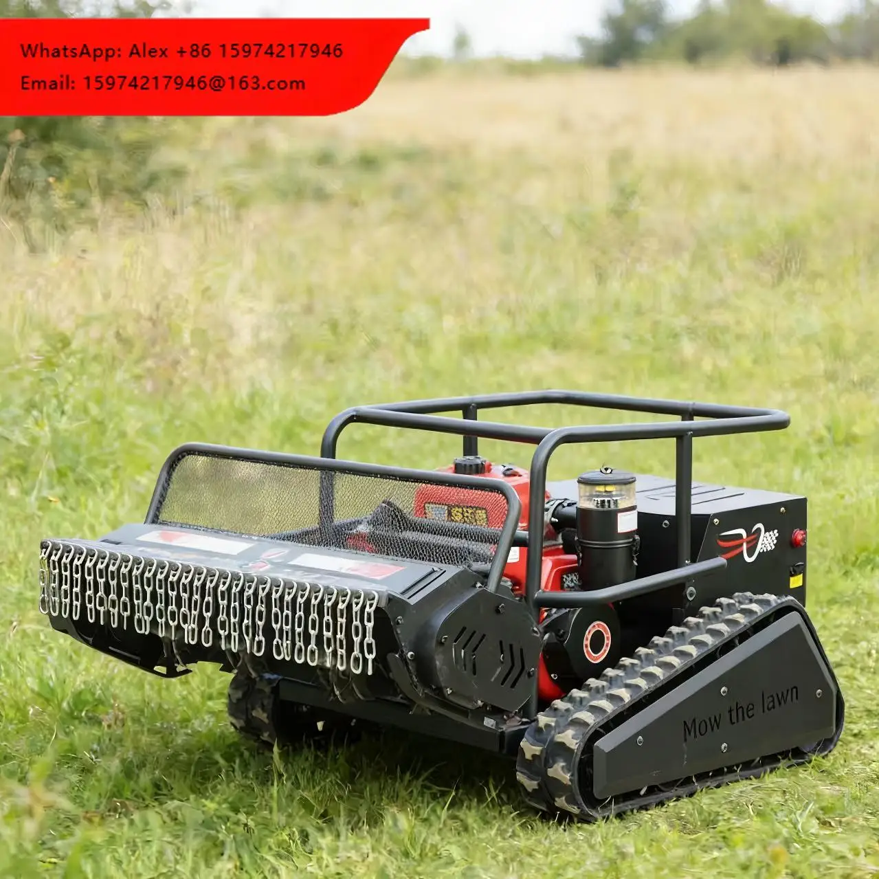 Factory Price Professional Remote Control Lawn Mower 800mm 1000mm Intelligent Zero Turn Flail Lawn Mower