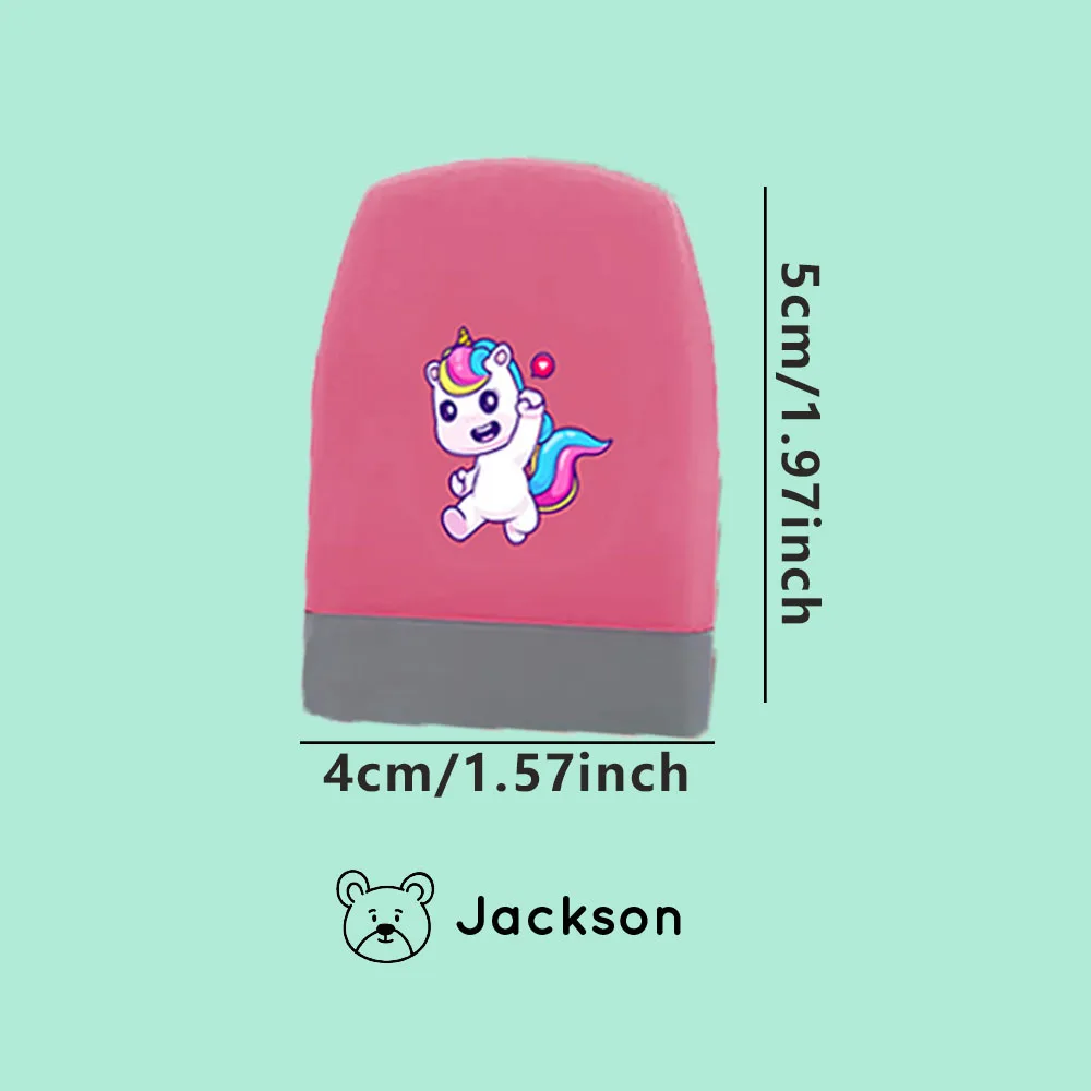 1 pc colourful unicorn Customizable Name Stamp Personalized Name Seal ldentify Your Belongings with Customized Labels ldeal for