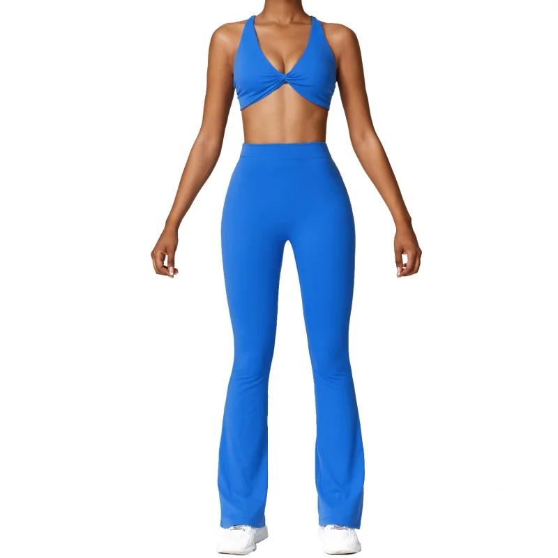 

Tight Brushed Yoga Suit Peach Hip Raise Micro-Pull Quick-Drying Beauty Back Workout Exercise Outfit Women8449