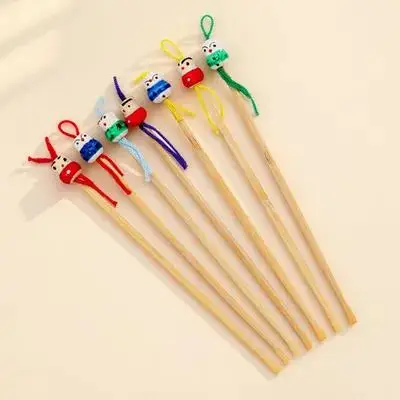 12Pcs Wooden Cartoon Ear Scoop Ear Cleaning Tools Adorable Hanging Wax Removers Practical Keychain Decor Wooden Wax Cleaner - Image 6