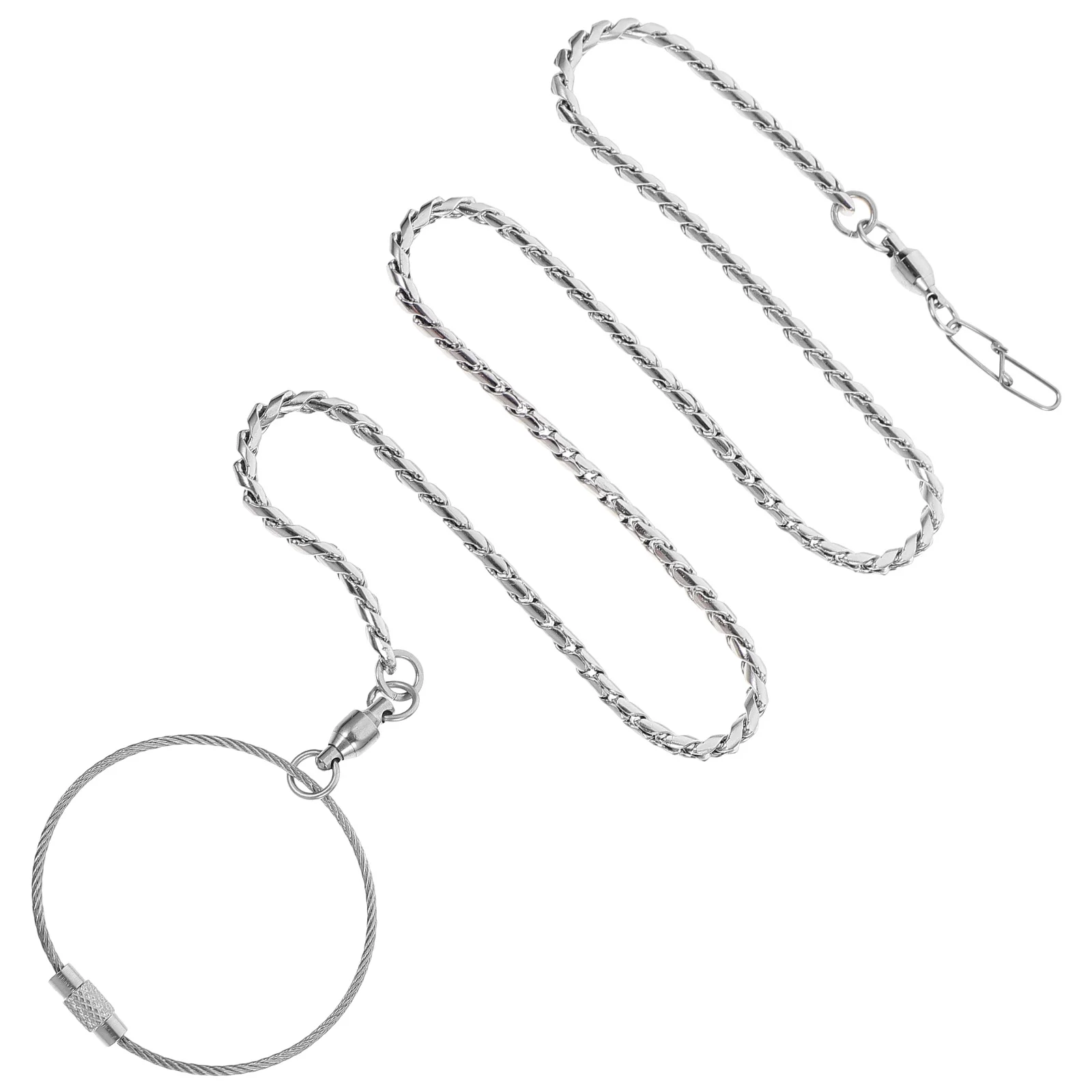 الفولاذ المقاوم للصدأ الببغاء سلسلة حجم 4 سميكة مكافحة قبالة الكاحل الدائري ل كوكاتيلز Lovebird الحيوانات الأليفة سلامة الببغاء خلخال الطيور القدم خلخال