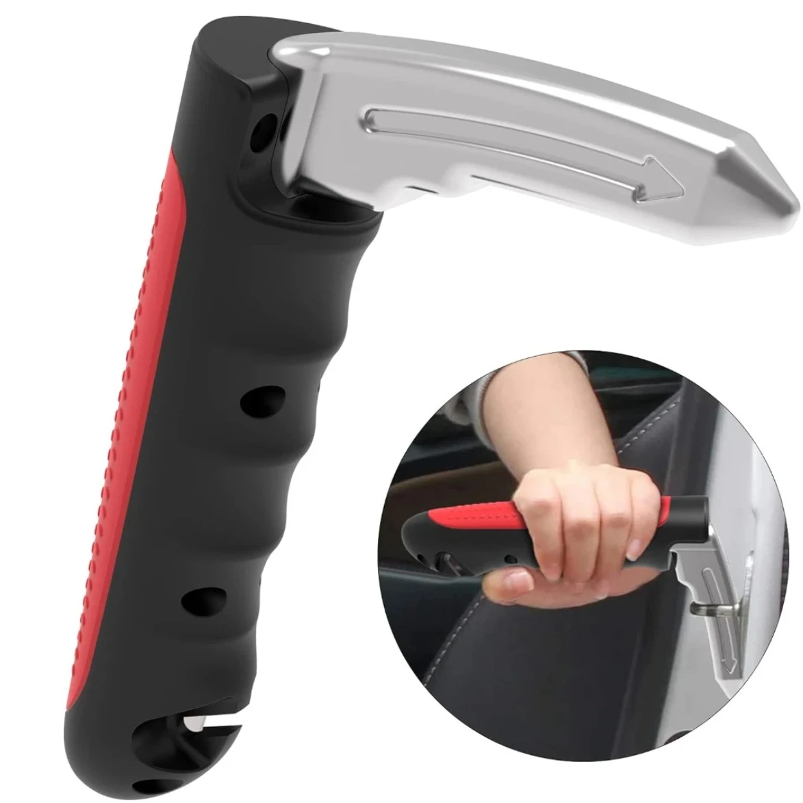 Car Door Assist Handle 2 in 1 Multifunction Vehicle Support Handles Window Breaker Portable Automotive Car Handle Assist
