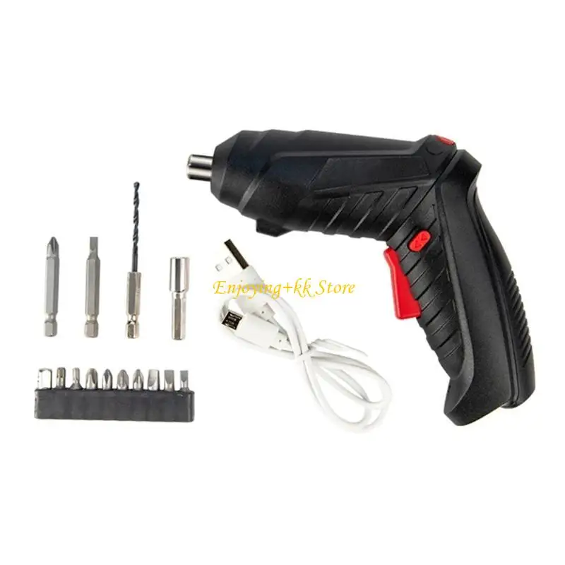 

Q1JB Electric Screwdriver 15 in 1 Cordless Screwdriver Set Rechargeable Portable