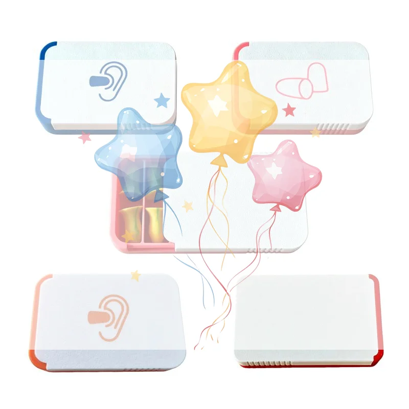 Earplugs Storage Box Portable Ear Plug Holder Container For Jewelry, Vitamins, Earring Pills, Small Item For Daily Use