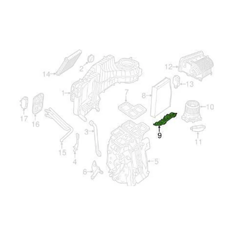 Couvercle de filtre à air de climatisation de voiture pour Mercedes-Benz, GLA XACHA180, A200, A260, A45, B180, B200, B260, 12-19, A2468300142