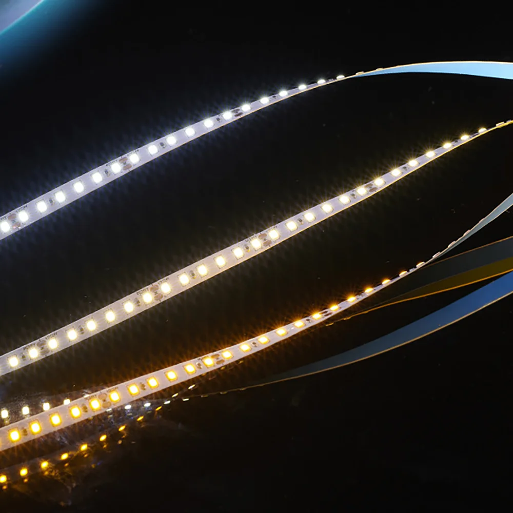 4mm Narrow Width LED Strip Light 5M DC12V 2835 120Leds/m Tape Rope Light Flexible LED Ribbon Backlight Lamp White Warm Natural