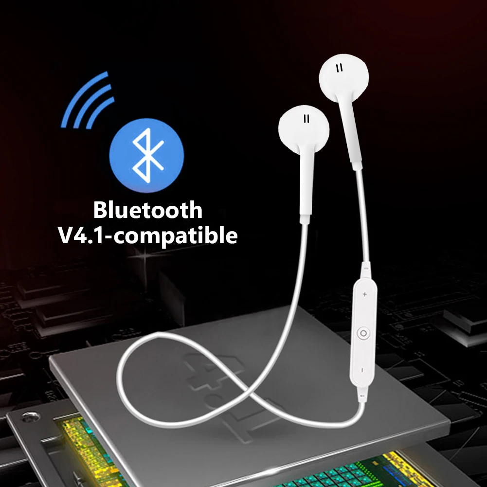 S6 Sport Wireless headphones Wireless bluetooth headset music earphons Stereo bass headphones game earphons with Mic for Xiaomi