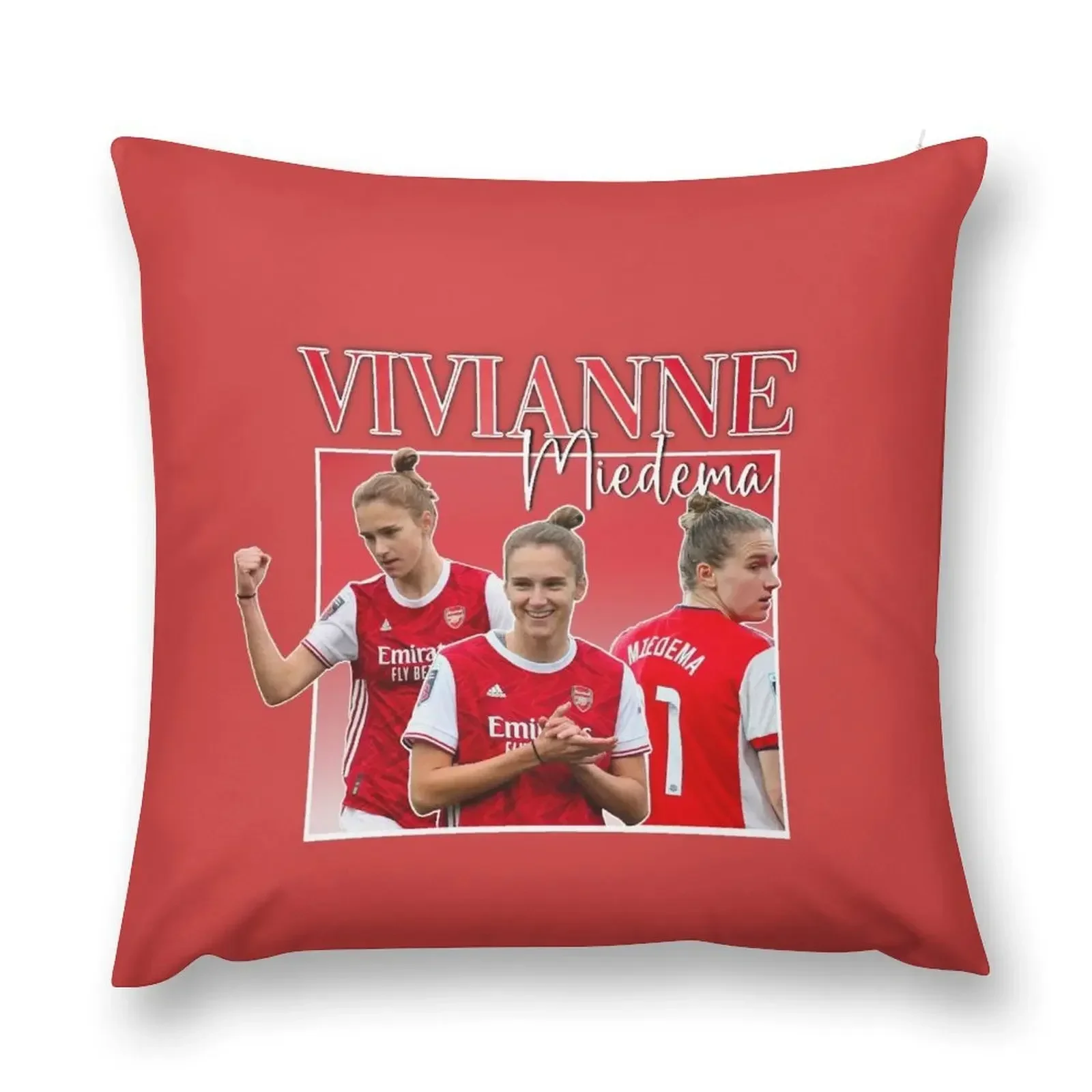 Vivianne Miedema - Homage Retro 90s Design AWFC Throw Pillow Sitting Cushion Pillow Case Christmas pillow