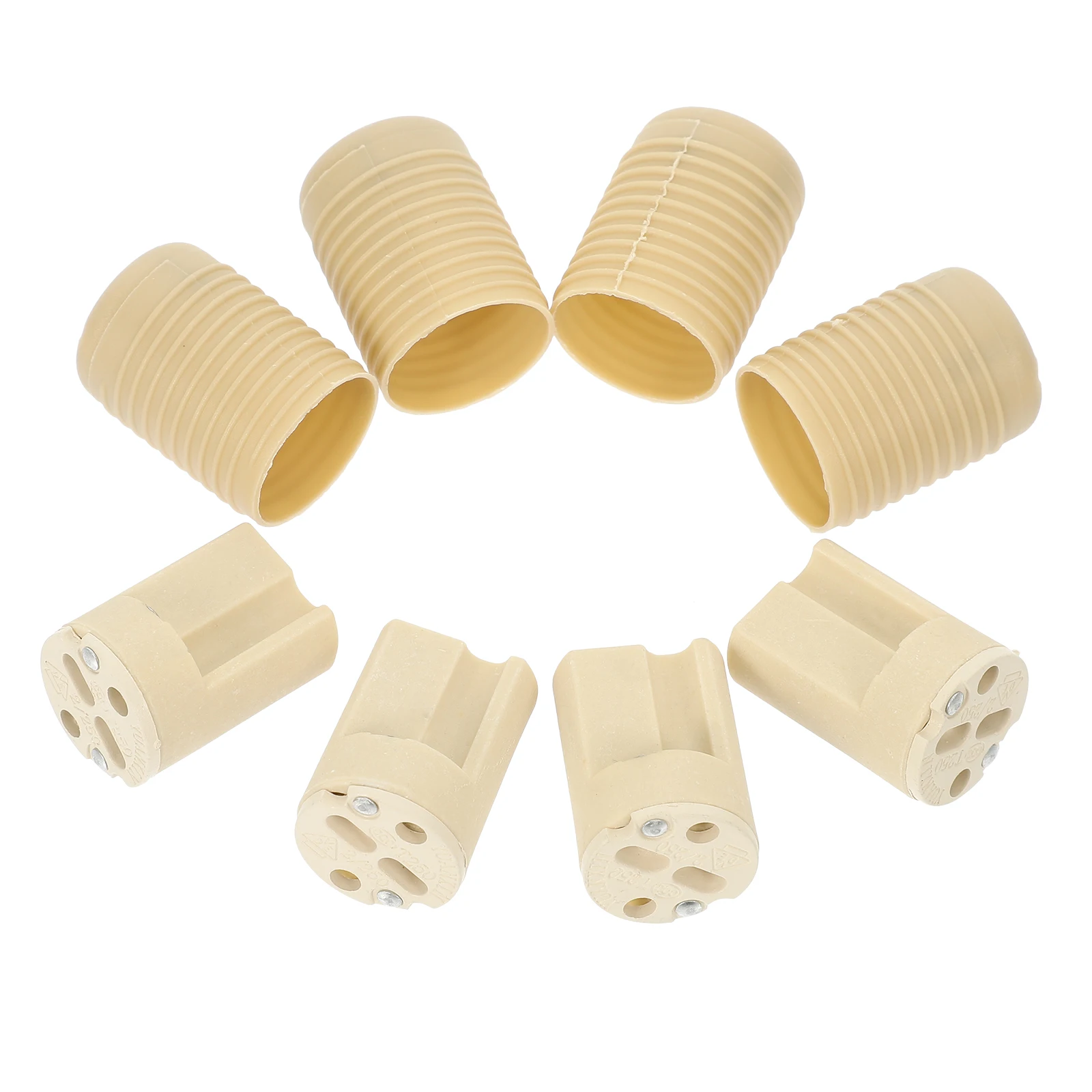

4 Pcs Screw Light Plastic Lamp Holder Candelabra Bulb Socket Replacement Threaded Lamp Holder Light Bulb Socket