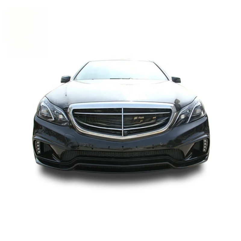 High Quality WD Style PP Material Body Kit Fit For W212 E Class Front Rear Bumper Side Skirts Spoiler LED Light Parts view 3