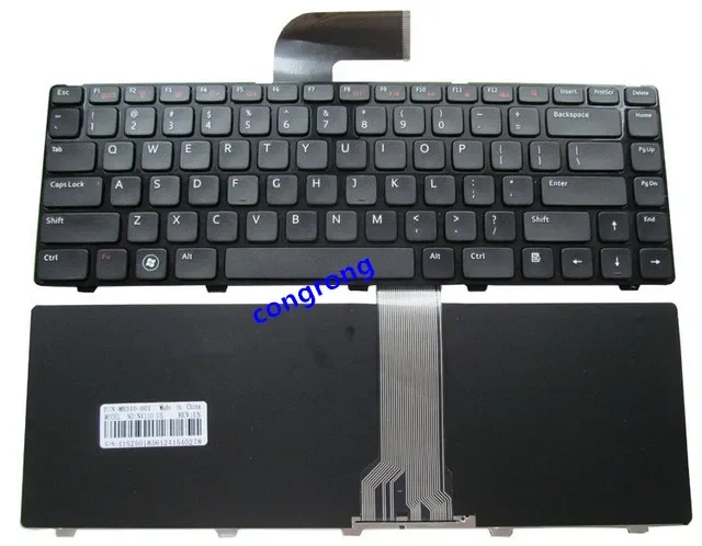 Teclado americano para laptop DELL VOSTRO 1440 1540 1550 2420 2520 3350 3450 V3450 V3550 3460 3555 3560 teclado preto