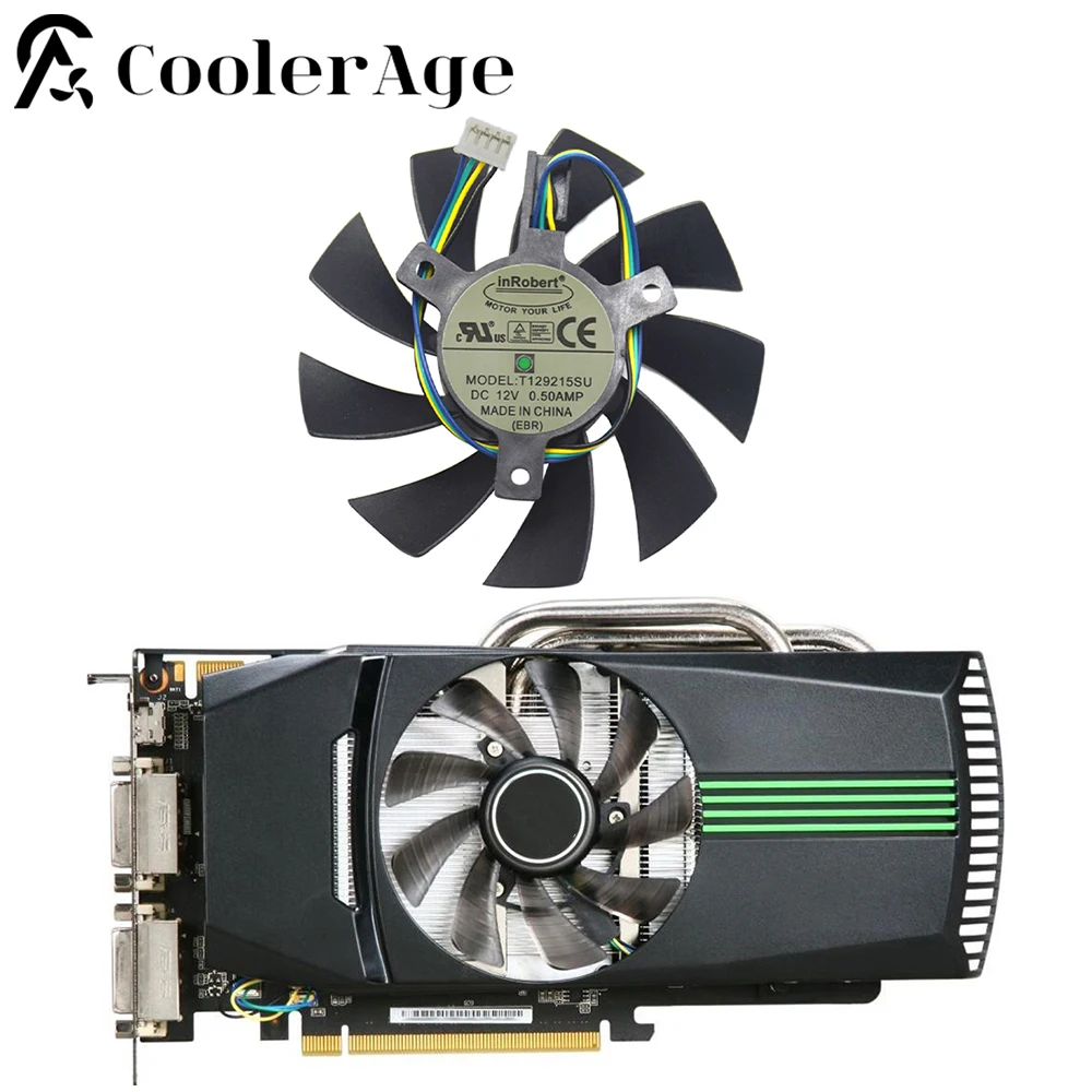 For ASUS GeForce GTX 460 560 960 RX 570 HD6790 6870 EAH 6870 6790 Video Card Fan 85MM T129215SU Graphics Card Cooling Fan