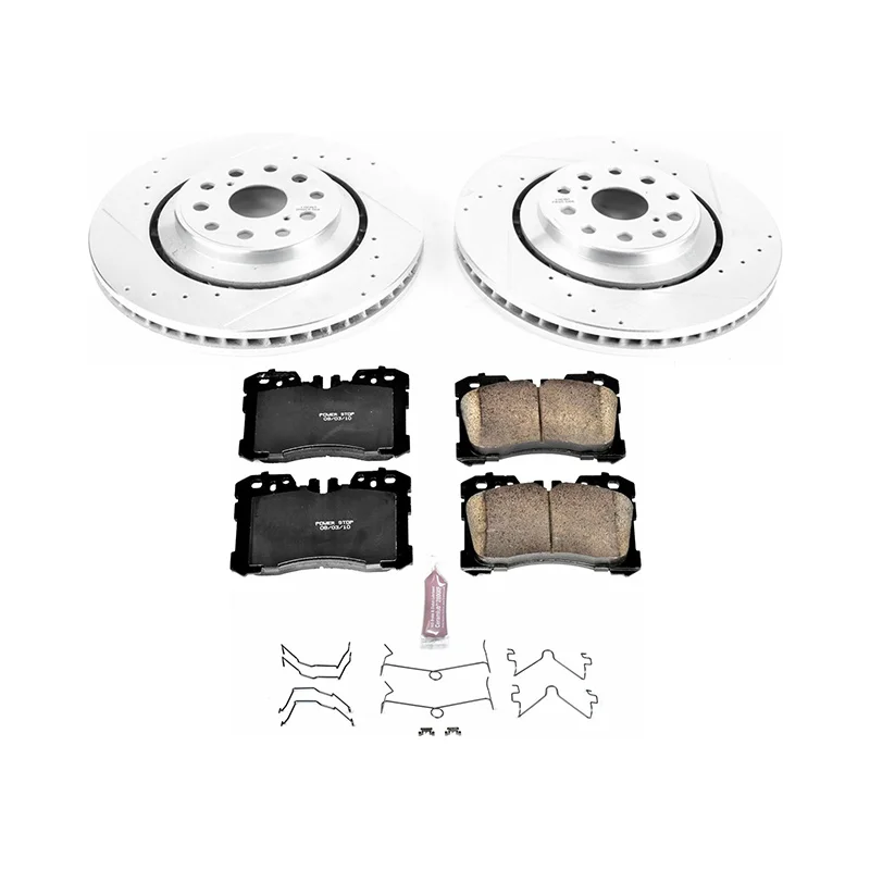 

U.S.top rated 4351650010 D1282 POWERSTOP Front Brake Kit Pad and Disc Brake System Assembly K4687 forLScustom