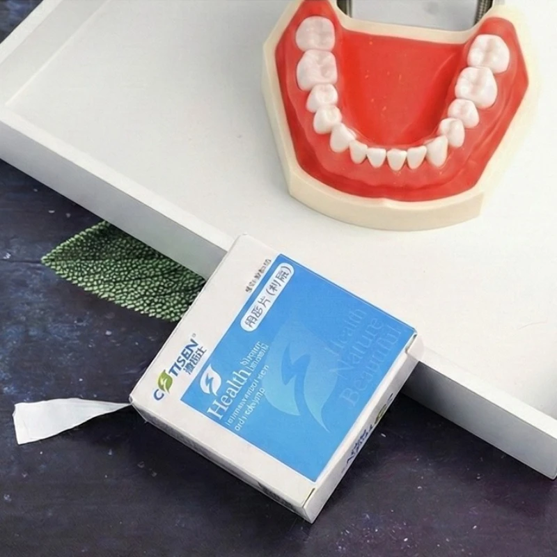 COTISEN Dental Matrix Tape Resin Matrix Bands V-Type White 10m Protect Adjacent Teeth Dentist Material Polyester Matrix Roll