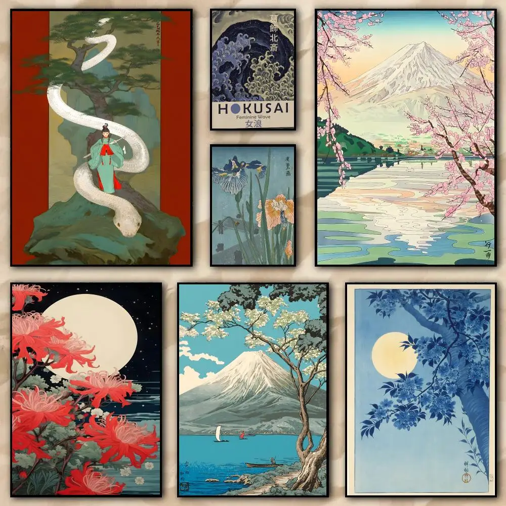 Japanese Art Hokusai Ohara Koson Poster HD Printing Wall Art Home Decor For Bedroom Drawing Room Office Idea Gift