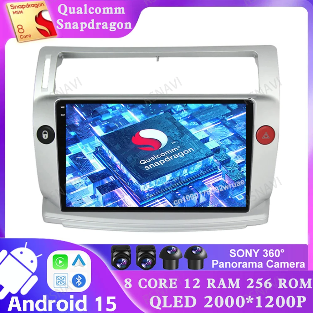

Android 15 for Citroen C4 C-Triomphe C-Quatre 2004 - 2014 Autoradio Viedo Player Navigation AUTO BT Multimedia Stereo Car Radio4