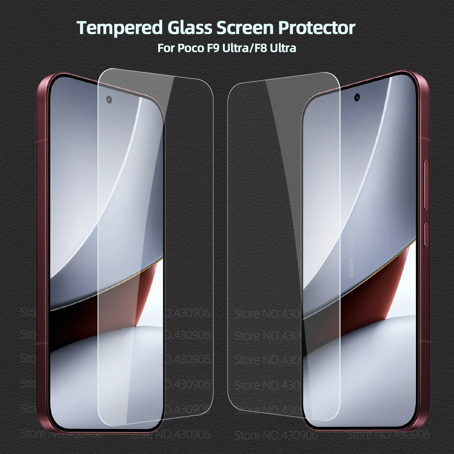 For Poco F9 Ultra Screen Protector Coverage High Quality Transparent Tempered Glass Film 2.5D 9H For Poco F9 Ultra/F8 Ultra