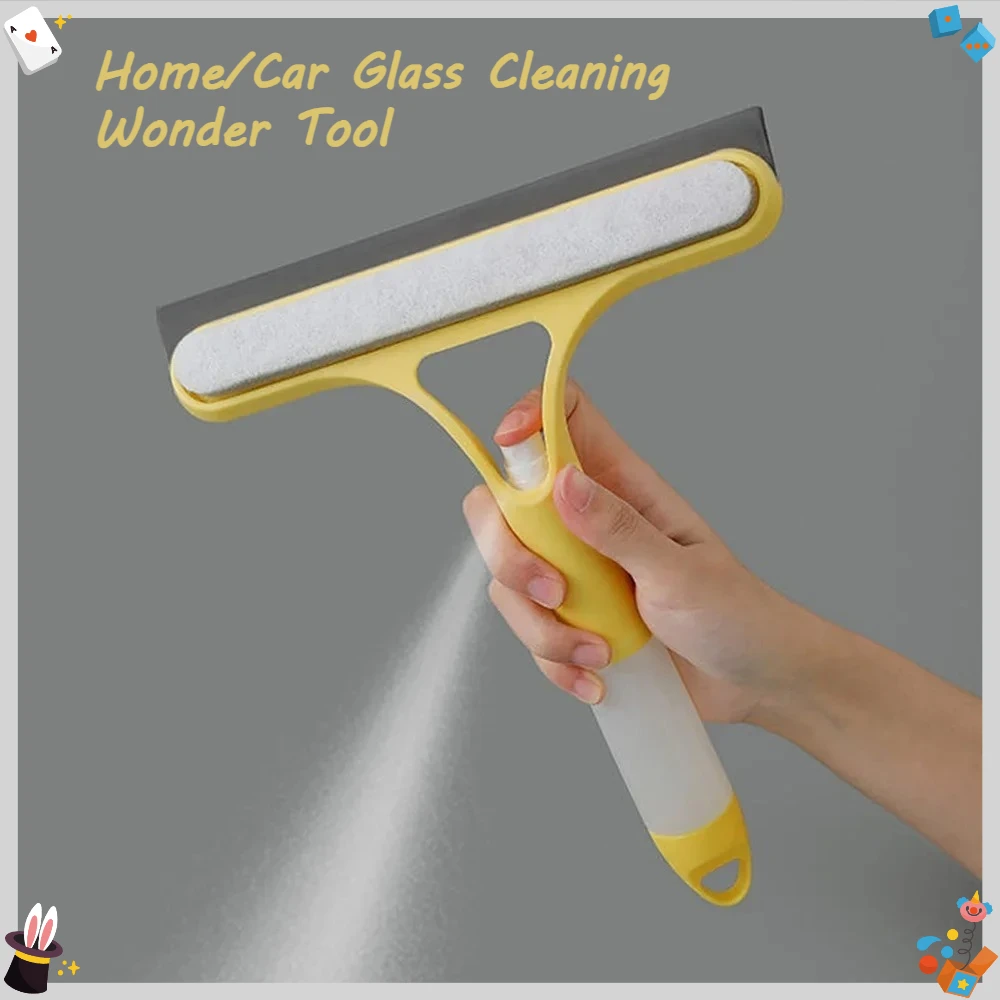 

Многофункциональный очиститель стеклоочистителя 3 в 1 для дома/автомобиля с жидкостным наполнением, очиститель зеркал с распылителем и тканью из микрофибры