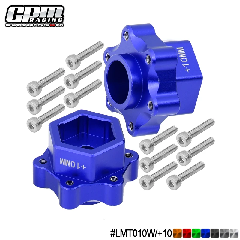 GPM Alloy Hex Adapters Converter +10mm For LOS43033 LOSI 1/8 LMT  MONSTER TRUCK-LOS04022