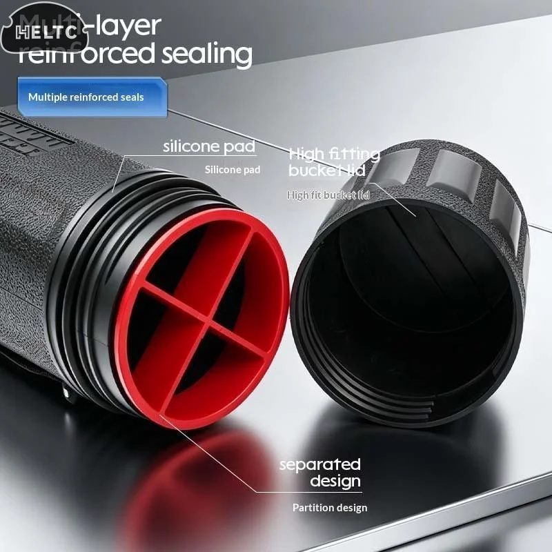 Moisture-proof Welding Rod Wire Storage Tube Sealed Waterproof Lid Portable Strap Fits 300To350mm Welding Rods Construction Work