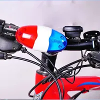 LED Bicycle Bell Bicycle Horn Bike Call Bike Police Light Electronic Loud Siren Kid Accessories Bike Scooter MTB Horn
