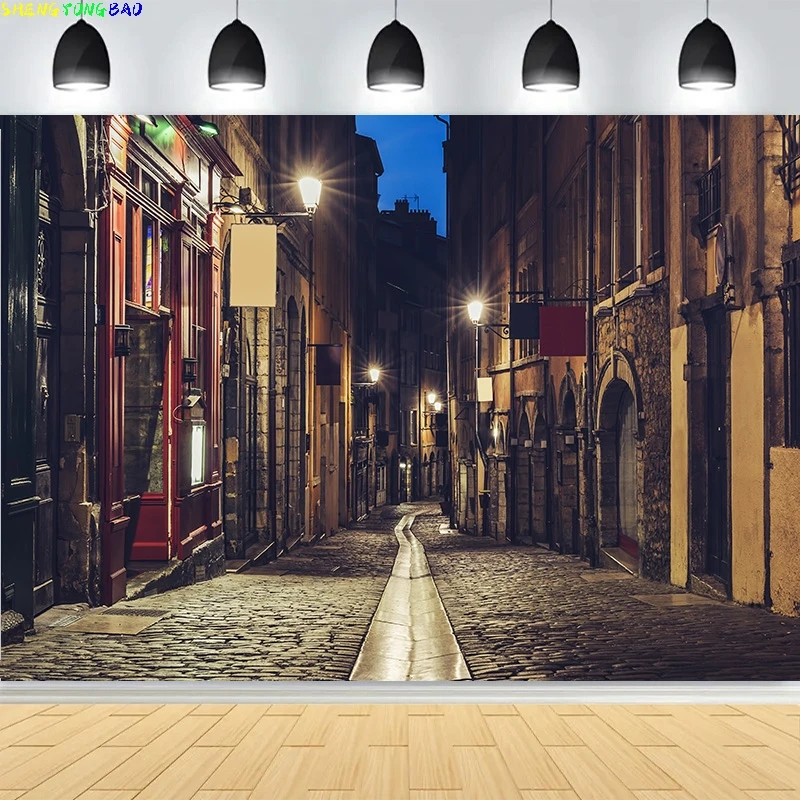 

Street Eiffel Tower Photography Backdrops Props Sea Beach Interior decoration Party Landscape Photo Studio Background HJ-08