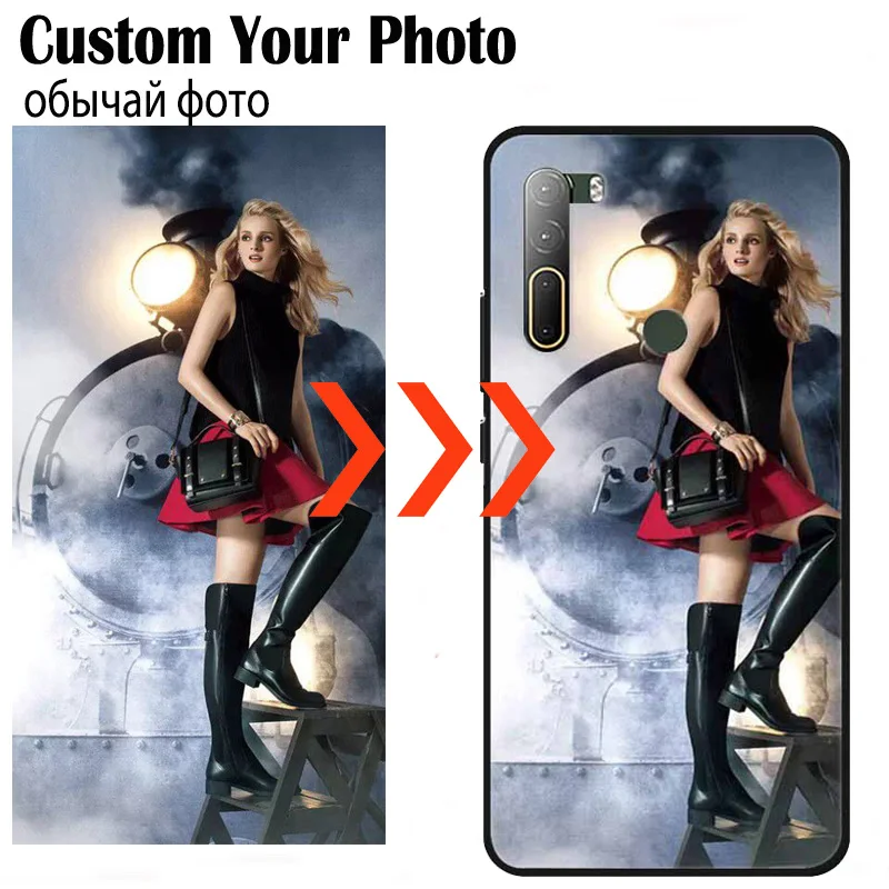 Custom Phone Cases For HTC U20 5G U12 Lite U11 Plus D20 Pro Silicone Cover Customed Personalized DIY Picture Photo Cartoon Funda