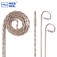 NICEHCK MixDNA HiFi IEM Cable 6N Sliver Plated Copper+6N OFC Mixed Earphone Upgrade Wire MMCX/2Pin/QDC for Davinci Cantor NEKO
