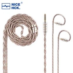 NICEHCK MixDNA HiFi IEM Cable 6N Sliver Plated Copper+6N OFC Mixed Earphone Upgrade Wire MMCX/2Pin/QDC for Davinci Cantor NEKO