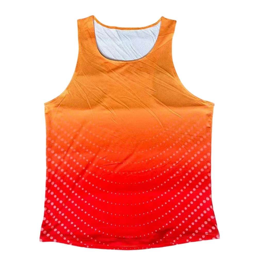 러닝 조끼 육상 탱크탑 스피드 피트니스 셔츠 민소매 남성 운동선수 트랙 필드 싱글렛